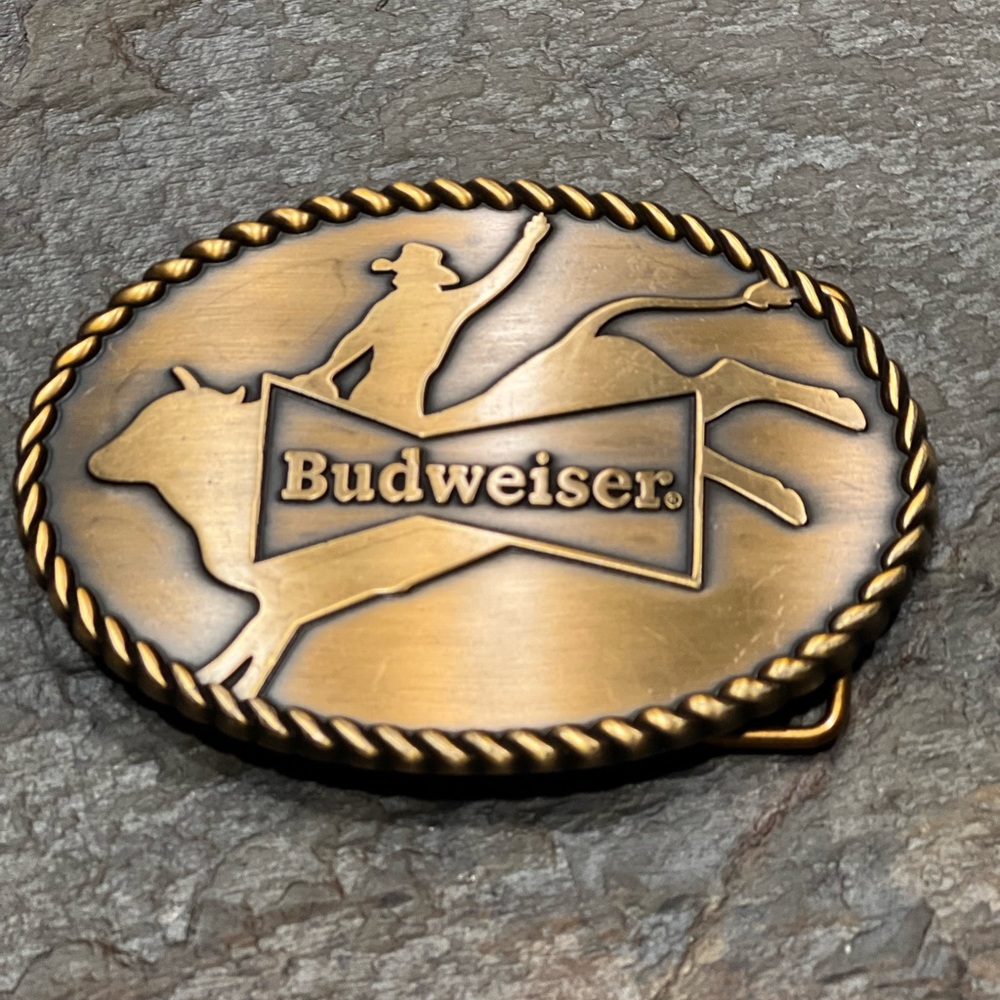 Brand new Budweiser Rodeo belt buckle from Anheuser-Busch. Rare and collectible.